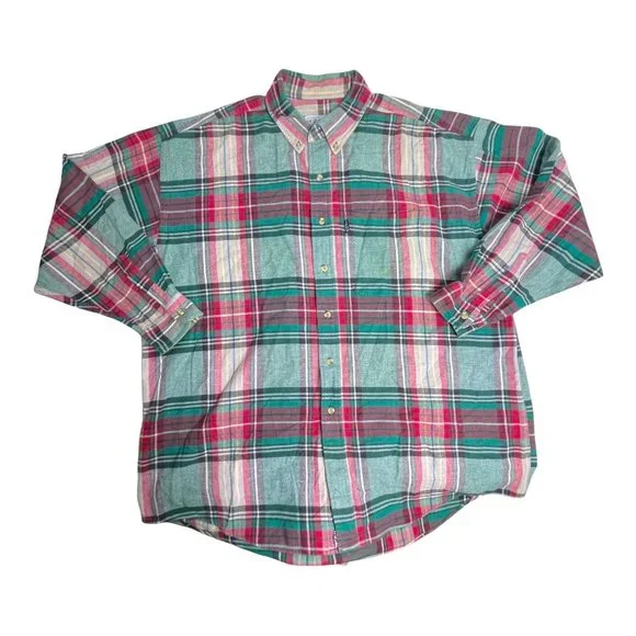 Lot of 5 Plaid Shirts Men's L/XL Plaid Button Down Shirts Woolrich J. Crew EUC - Picture 2 of 13